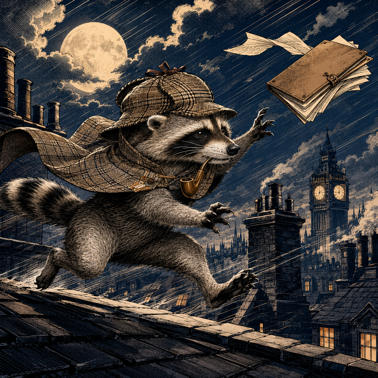 PipeJimothy chasing across London rooftops